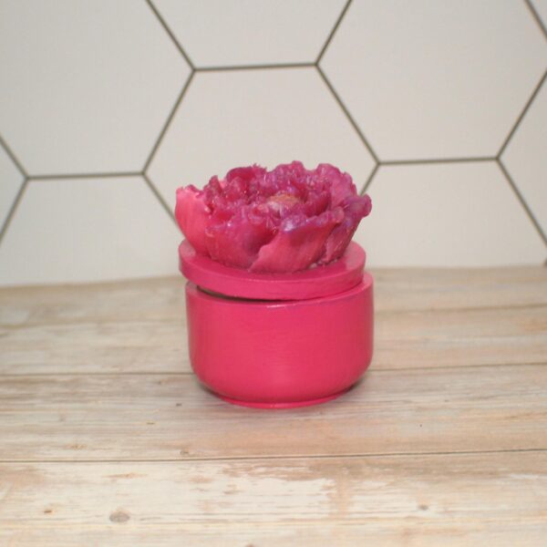 il_fullxfull.7629606355_52mm Floral Ring box with lid - Decorative Jewelry Storage - Concrete stash box