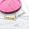 il_fullxfull.7629607671_2e2u Pretty & Witty Necklace • 18K Gold PVD or Satin Stainless Steel • Tarnish-Proof Bar Jewelry