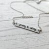 il_fullxfull.7629607923_2d2v-1 Pretty & Witty Necklace • 18K Gold PVD or Satin Stainless Steel • Tarnish-Proof Bar Jewelry