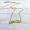 il_fullxfull.7629608037_m6bq-2 Pretty & Witty Necklace • 18K Gold PVD or Satin Stainless Steel • Tarnish-Proof Bar Jewelry