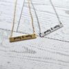 il_fullxfull.7629608211_2dhh-1 Pretty & Witty Necklace • 18K Gold PVD or Satin Stainless Steel • Tarnish-Proof Bar Jewelry