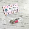 Fuck the Patriarchy Keychain – Engraved Stainless Steel Bar with Pink Tassel – Feminist Gift