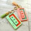 il_fullxfull.7629608815_632k Showgirl Era Cassette Keychain – Personalized Retro Mixtape Bag Charm with Tassel