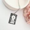 Secret Garden Book Necklace – Engraved Miniature Book Pendant – Literary Jewelry Gift 2 Secret Garden miniature book pendant — mirror-polish stainless steel, engraved in-house. Cottagecore literary gift for the book lover, gardener, or dreamer. “If you look the right way, you can see that the whole world is a garden.” 🌿🗝️ Unlock a bit of magic with our Secret Garden Book Necklace. A tribute to Frances Hodgson Burnett’s beloved tale of hidden beauty and second chances, this pendant is designed for the dreamers who believe in the power of growth. Whether you’re a lifelong reader or a (2)