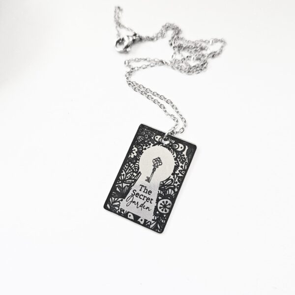 il_fullxfull.7629610457_q68j Secret Garden Book Necklace – Engraved Miniature Book Pendant – Literary Jewelry Gift