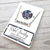 Fear No Man Necklace – Feminist Jewelry Gift – Stainless Steel Bar Pendant with Black Engraving