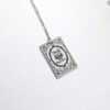 Pride and Prejudice Book Necklace – Jane Austen Literary Jewelry – Romantic Gift for Her 7 Miniature Pride and Prejudice book pendant — engraved stainless steel, mirror-polish finish. Jane Austen jewelry for the romantic reader. Tarnish-proof. "You have bewitched me, body and soul." 🥀📖 Whether you're a Lizzie or a Darcy, our Pride and Prejudice Book Necklace is the ultimate tribute to the world’s most famous enemies-to-lovers story. Crafted from high-grade 304 Stainless Steel and polished to a stunning mirror finish, this pendant is designed for the dreamers, the readers, and the ones (7)