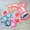 Baltimore Protest Sticker: Anti-Occupation Vinyl Decal - Orange Skyline
