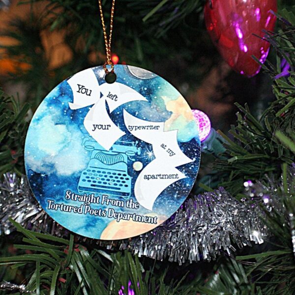 il_fullxfull.7629612453_eij3-1 Typewriter Snow Flake Paper Ornament TS Inspired Ornament - Swifty