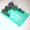 Trinket Dish with Succulent Accents - Handmade Serving Cunt Vanity Tray - Quirky Feminist Decor