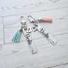 il_fullxfull.7629614029_hseb Personalized Bestie Keychain • Stainless Steel Engraved Tag with Initial Heart & Tassel