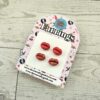 Tiny Lip Stud Earrings Matte Glitter Polymer Clay Hypoallergenic Minimalist Cheeky Feminist Jewelry Gift