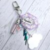 il_fullxfull.7629615901_621g-2 Opalite Bag Charm | Glow In The Dark Lightning Strike Keychain | Custom Engraved Gift