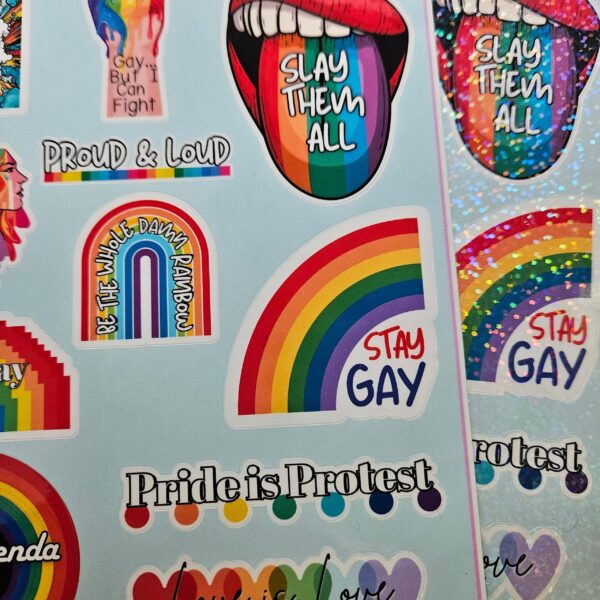 il_fullxfull.7629616177_ahqs-1 Pride Sticker Sheet | 11-Pack LGBTQ Gay Pride Decals for Activists