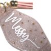 Sparkling Bronze Messy Queen Keychain with Glitter & Stars - Durable, Shiny, Stylish Accessory