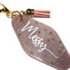 Sparkling Bronze Messy Queen Keychain with Glitter & Stars - Durable, Shiny, Stylish Accessory