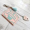 Talking Board Bag Charm – Divination-Inspired 3D Printed Keychain with Planchette