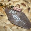 Sparkling Bronze Messy Queen Keychain with Glitter & Stars - Durable, Shiny, Stylish Accessory