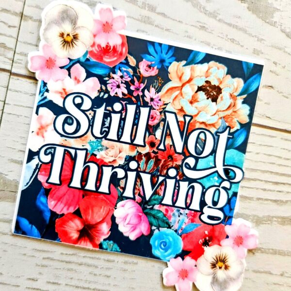 Feral & Floral Sticker Set: Funny Sarcastic Waterproof Vinyl Stickers