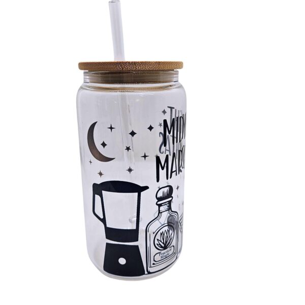 il_fullxfull.7629619695_qt97 Midnight Margaritas Glass Cup - Practical Magic Inspired Beer Can Tumbler for Iced Coffee & Halloween