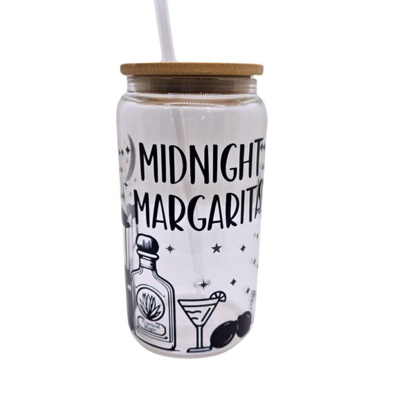 il_fullxfull.7629619821_33rs Midnight Margaritas Glass Cup - Practical Magic Inspired Beer Can Tumbler for Iced Coffee & Halloween