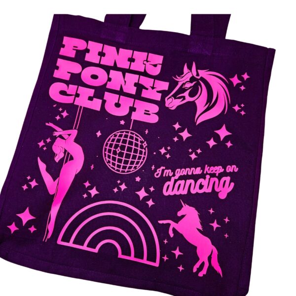 il_fullxfull.7629619871_6n62-1 Pink Pony Club Tote Bag: Glow-in-the-Dark, XL Capacity
