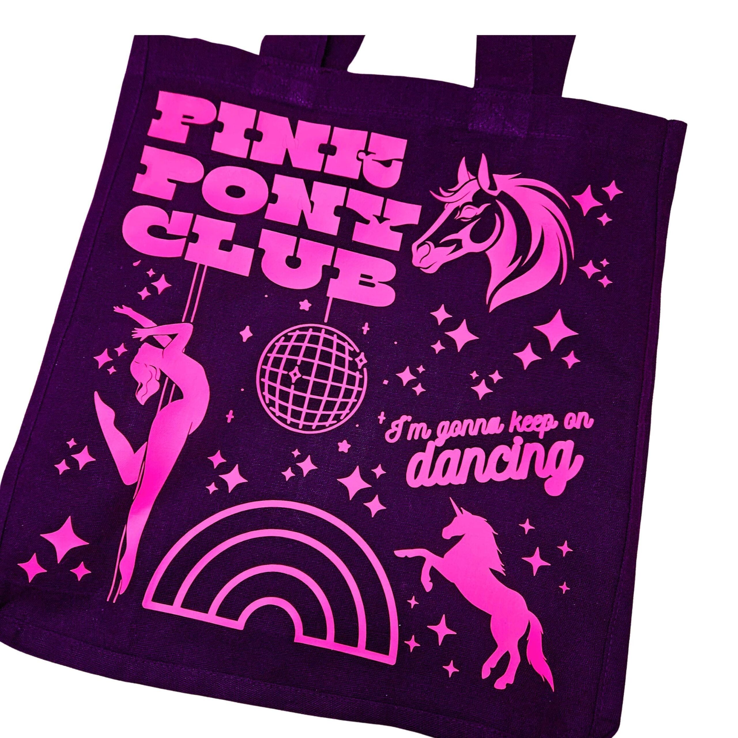 Pink Pony Club Tote Bag: Glow-in-the-Dark, XL Capacity - Image 3