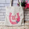 il_fullxfull.7629624881_nyib-2 Chappell Inspired Tote Bag, Good Luck Babe Floral Horseshoe Design, Pop Music Fan Bag