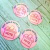 Hot Girls Vote Local Sticker - Holographic Feminist Vinyl Decal