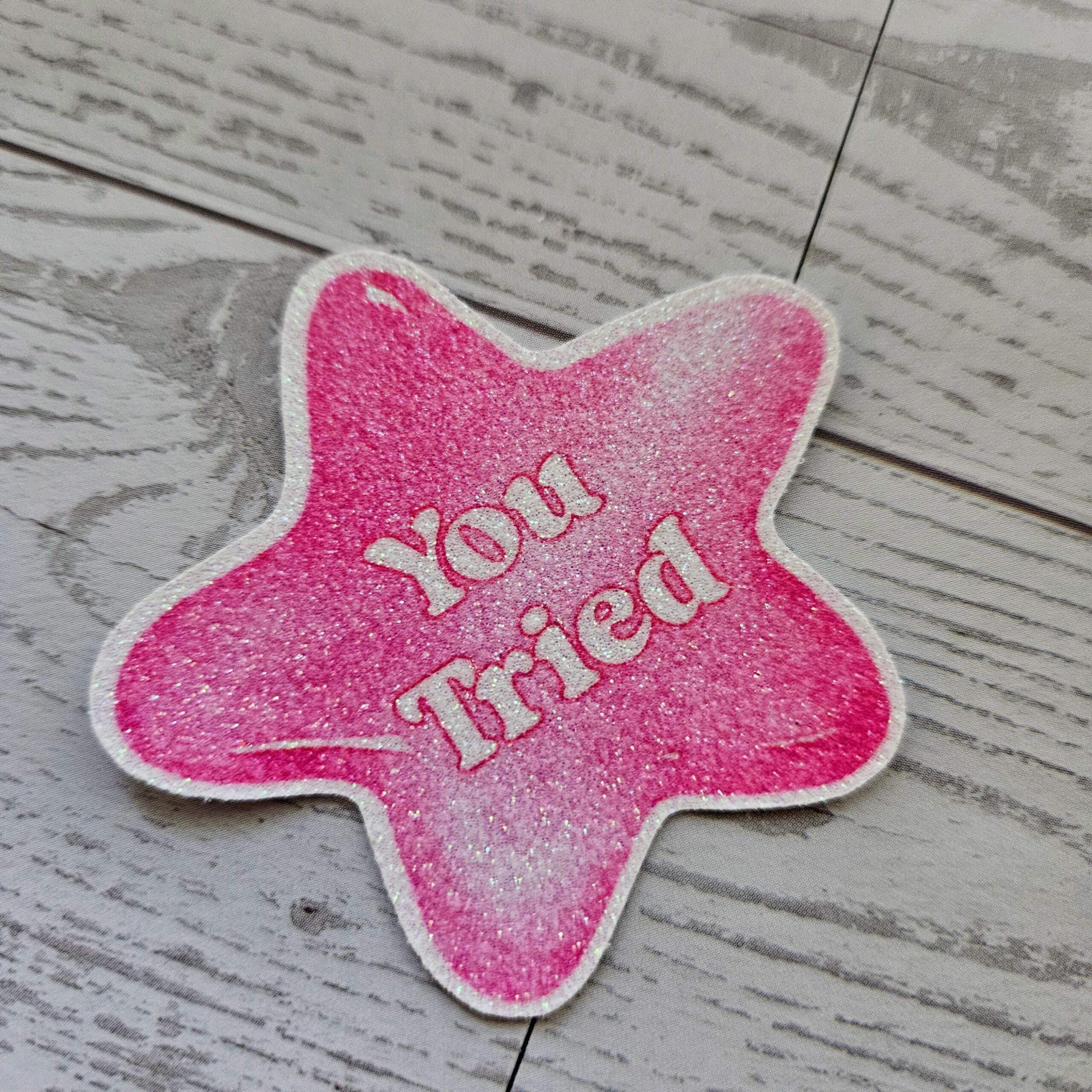 You Tried Star Sticker: Holographic, Glitter, or Matte Finish - Image 5