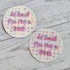 At Least I'm Not a Dick Sticker | Holographic, Glitter, or Matte Finish | Durable Watercolor Design