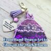 il_fullxfull.7654287317_g8cd This night is sparkling Eras Dress Glow in the Dark Bag Charm