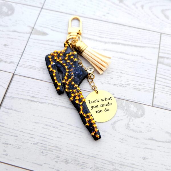 Eras Rhinestone Snake Bodysuit Charm, Custom Engraved Gold Tag Tassel, Concert Bestie Gift 5 Eras Rhinestone Snake Bodysuit Charm, Custom Engraved Gold Tag Tassel, Concert Bestie Gift
