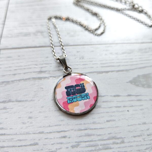 Activist Stainless Steel Pendant Necklace, Political Statement Jewelry, Protest Leftist Gift
