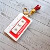 Retro Cassette Bag Charm, NFC Programmable Mixtape Keychain, Tech Gift for Her