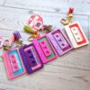 Retro Cassette Bag Charm, NFC Programmable Mixtape Keychain, Tech Gift for Her