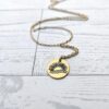 Stay Golden Sunburst Necklace, 18k Gold PVD Stainless Steel, Waterproof