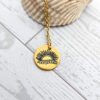 Stay Golden Sunburst Necklace, 18k Gold PVD Stainless Steel, Waterproof