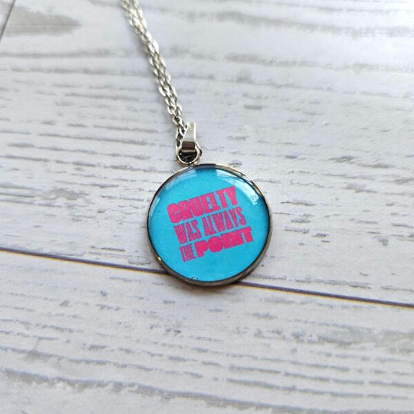 Activist Stainless Steel Pendant Necklace, Political Statement Jewelry, Protest Leftist Gift