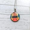 Activist Stainless Steel Pendant Necklace, Political Statement Jewelry, Protest Leftist Gift