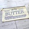 Butter Stick Canvas Zip Pouch, Retro Foodie Makeup Bag, 3D Printed Zipper Pull