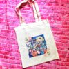 Floral Canvas Tote Bag • Still Not Thriving, Mental Health Statement