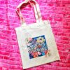 Floral Canvas Tote Bag • Still Not Thriving, Mental Health Statement