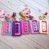 Retro Cassette Bag Charm, NFC Programmable Mixtape Keychain, Tech Gift for Her