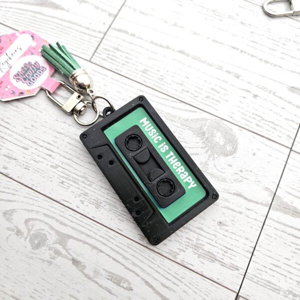 Custom Cassette Tape Keychain – NFC Mixtape Gift for Boyfriend, Anniversary or Birthday