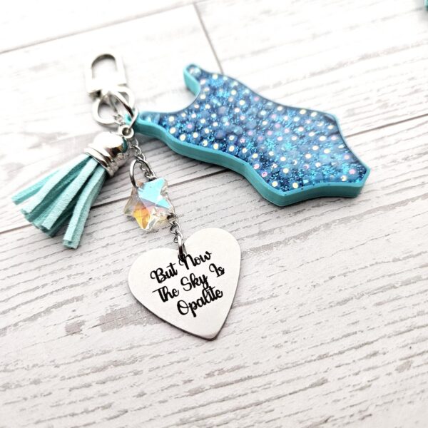 il_fullxfull.7732044779_lldn-1 Opalite Era Showgirl Bag Charm • Custom Lyric Engraved Heart or Glow-in-the-Dark Lightning Bolt