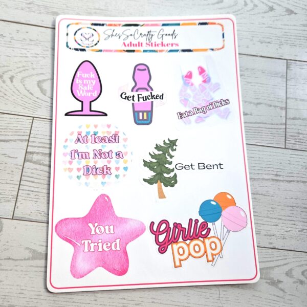 il_fullxfull.7816543658_pbp3-1 Funny Adult Sticker Sheet | Sarcastic Dark Humor Gag Gift for Her
