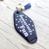 Democracy Was Fun Resin Motel Keychain Political Activist Gift