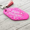 il_fullxfull.7835048938_4780-1 Main Character Motel Keychain | Retro Hotel Tag, Rhinestone Tassel Charm