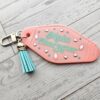 il_fullxfull.7835051978_5aup-1 Main Character Motel Keychain | Retro Hotel Tag, Rhinestone Tassel Charm